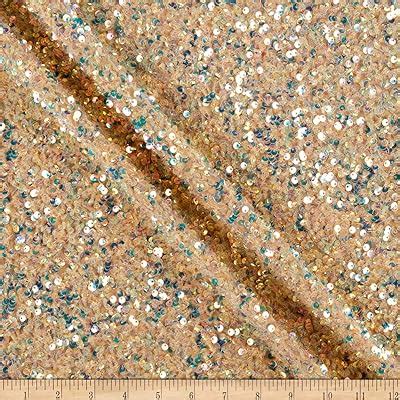 Selectra Plus Sequins Sunburst, Fabric by The Yard 